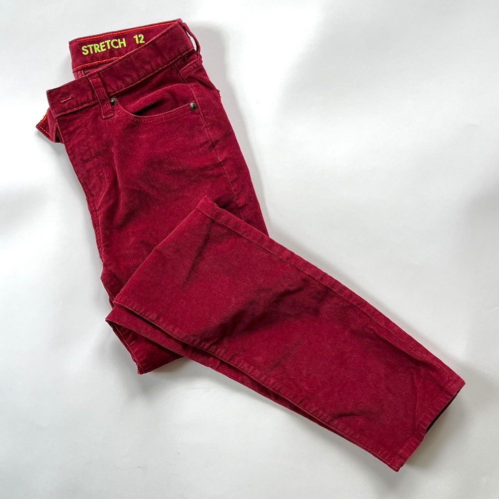 CREWCUTS Straight Fit Stretch Corduroy Pants - Kids Size 12